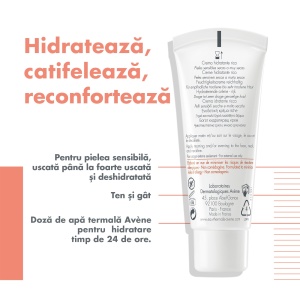Crema hidratanta pentru ten uscat si foarte uscat SPF 30 Hydrance Riche UV, 40 ml, Avene - Img 2