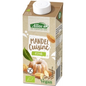 Crema lichida de migdale pentru gatit fara gluten ECO, 200ml, Allos