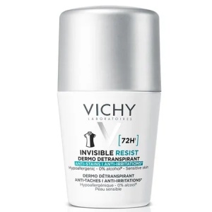 Deo Roll-on Invisible resist 72h pentru piele sensibila, 50ml, Vichy
