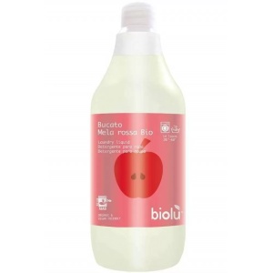 Detergent lichid eco pentru rufe albe si colorate, mere rosii, 1l, Biolu
