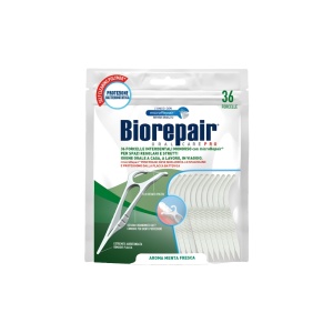 Dispozitiv interdentar bifunctional 2 in 1 ata si scobitoare, 36buc, Biorepair
