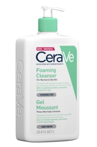 Gel de curatare spumant pentru piele normal-grasa, 1000 ml, CeraVe