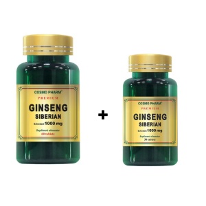 Ginseng Siberian, 60 tablete + 30 tablete, Cosmopharm