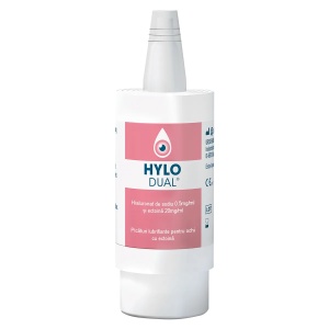 Hylo Dual picaturi lubrifiante pentru ochi, 10ml, Ursapharm - Img 2