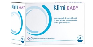Klimi Baby servetele sterile igiena perioculara, 20 bucati, Sifi