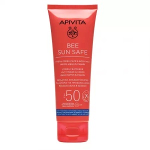 Lapte cu protectie solara SPF50 pentru corp si ten Bee Sun Safe, 100ml, Apivita