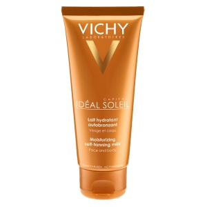 Lapte hidratant autobronzant pentru fata si corp Ideal Soleil, 100ml, Vichy