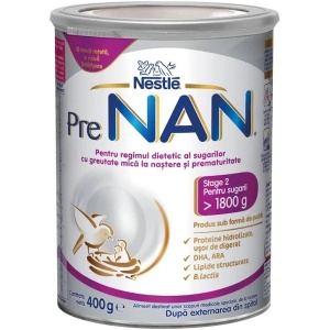 Lapte praf Pre NAN Stage 2, 400g, Nestle