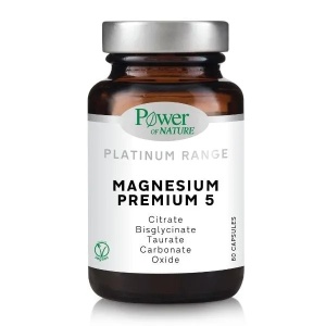 Magnesium Premium 5 Platinum Range, 60 capsule, Power of Nature