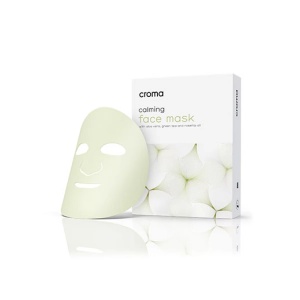 Masca faciala calmanta cu aloe vera, ceai verde si ulei de macese, 1 bucata, Croma