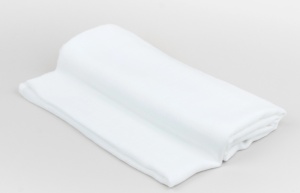 Muselina bumbac organic white, 120cm x120cm, Little Prints