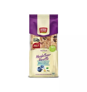 Musli bio neindulcit cu afine si vanilie, 400g, RosenGarten