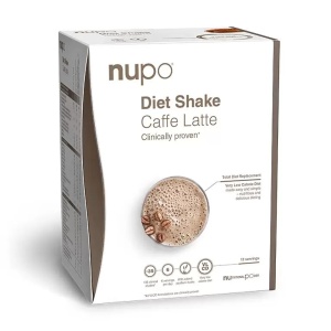 Nupo Shake Caffe Latte, pulbere, 12 plicuri, Nupo