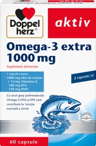 Omega 3 Extra 1000mg, 60 capsule, Doppelherz