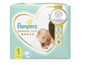 PAMPERS 1 Premium Care (2-5kg) x 26buc - Img 2