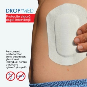 Pansament postoperator Drop Med 10,5x20cm, 5 bucati, Pietrasanta Pharma - Img 5