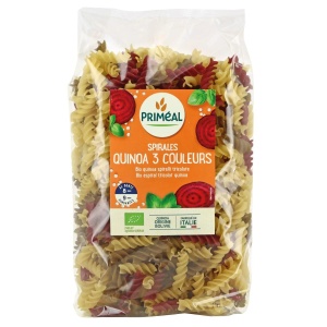 Paste spirale bio cu quinoa in 3 culori, 500g, Primeal
