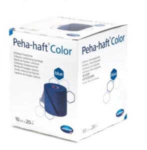 Peha-haft bandaj autoadeziv Color albastru 10cm x 20m (Hartmann) - Img 2