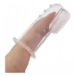 Perie dinti silicon degetar 3l, 1buc, Minut Baby - Img 4