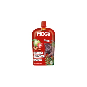 Piure eco mere, rosii, curmale, 120g, Mogli