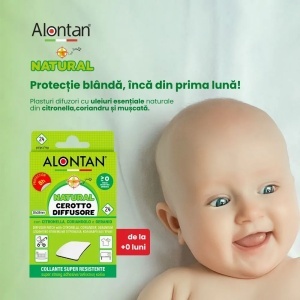 Plasturi cu uleiuri esentiale naturale Alontan Natural, de la 0+ luni, 24 bucati, Pietrasanta Pharma - Img 2