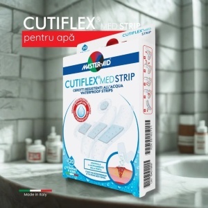 Plasturi impermeabili Cutiflex Strip Master-Aid, 4 marimi, 20 bucati, Pietrasanta Pharma - Img 6