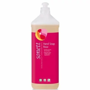Sapun lichid eco cu trandafiri pentru maini si corp, 1L, Sonett