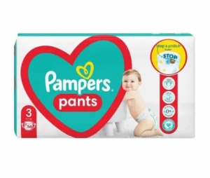Scutece Pampers Pants nr. 3, 6-11 kg, 56 bucati, P&G