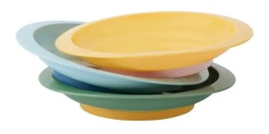 Set 3 farfurii anti-alunecare 6L+, B005214, Badabulle