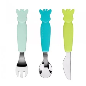 Set 3 tacamuri cu maner din silicon Girafa Sophie, Fresh Touch, 480007, Vulli - Img 2