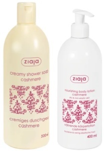 Set Cashmere Lotiune corp hidratanta, 400ml + Gel dus crema, 500ml, Ziaja - Img 2