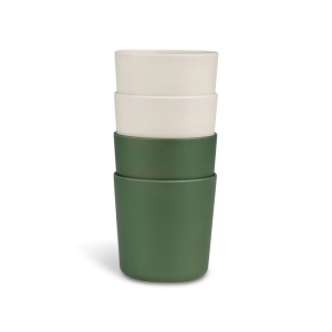 Set de pahare bio Green/Cream, 4 bucati, Citron - Img 2