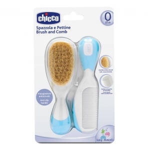 Set pieptan + perie blue, 06569, Chicco