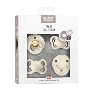 Set suzete 0 luni+ Try-it , Ivory, 91340, 4 bucati, Bibs