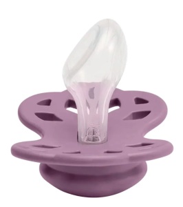 Set suzete Infinity Fossil Grey - Mauve 0luni+, 165111, 2 bucati, Bibs - Img 2