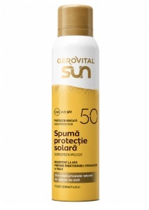 Spumă Protecție Solară SPF50, 150 ml, Gerovital Sun