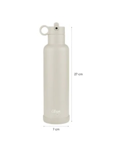 Sticla termos galbena cu pai si design tunet, 750 ml, Citron - Img 7