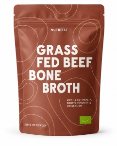 Supă de Oase de Vită Grass Fed Bio, Pulbere, 250 g, Nutriest