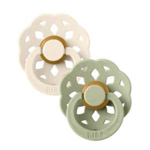 Suzeta Boheme latex Ivory-Sage, 6-18 luni, 240101, 2 bucati, Bibs