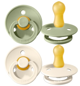 Suzeta Colour latex Ivory-Sage 6-18 luni 120241, 2 bucati, Bibs - Img 2