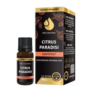 Ulei esential integral de grapefruit, 10ml, Cosmopharm