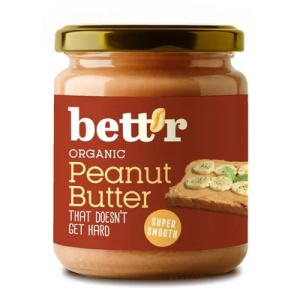 Unt de arahide bio super smooth, 250g, Bettr