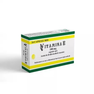 Vitamina E 100mg, 24cps.moi, Pharco