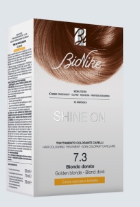 Vopsea tratament pentru par Shine On, culoare blond auriu 7.3, BioNike