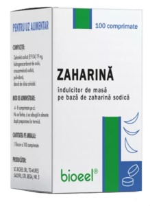 Zaharina, 100 comprimate, Bioeel