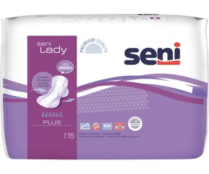 Absorbante pentru incontinenta Lady Plus, 15 bucati, Seni