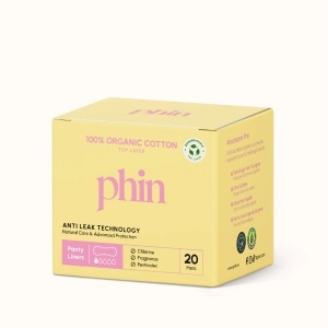 Absorbante zilnice din bumbac organic, 20buc, Phin