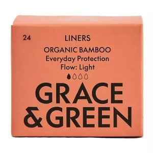 Absorbante zilnice din bumbac ultra subtiri, 24 bucati, Grace & Green