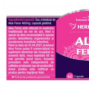 Aloe ferox uz cosmetic, 60 capsule, Herbagetica - Img 2