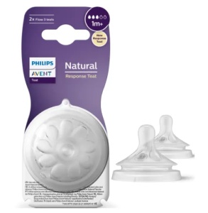 AVENT Tetina Natural Response 2orif 1m+, 2buc, SCY963/02 - Img 1